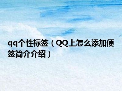 qq刷个性标签软件_刷个性标签软件有哪些 qq刷个性标签软件_刷个性标签软件有哪些